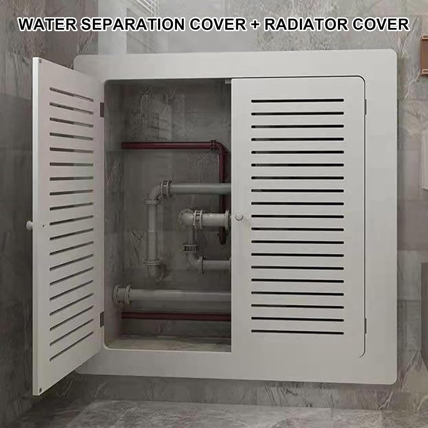 Radiator Cover with Access Panel, Radiator Covers for Home, Dust Proof, Radiator Cap for Shower Fixtures, Drywall Openings and Utility Boxes(90x60cm/36x24in)