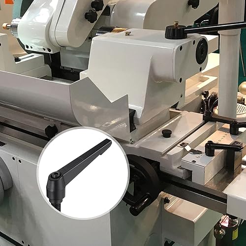 Miniatura 39 de uxcell - Juego de 2 tiradores ajustables de palanca de sujeción con botón macho roscado Negro -,Naranja,https:/ www.Yaxa/dp/undefined