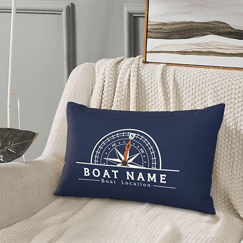 Vista 85 de Almohada lumbar de ancla náutica personalizada Funda de almohada de barco náutica Funda de almohada náutica Regalo de barco náutico, almohada