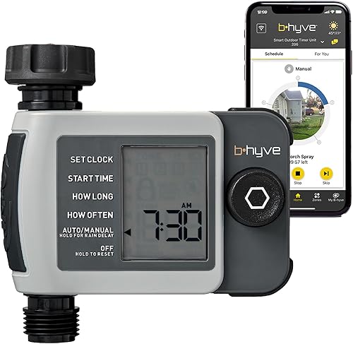 Vista 12 de Orbit 24634 B-hyve XD Temporizador inteligente de riego con manguera de 4 puertos