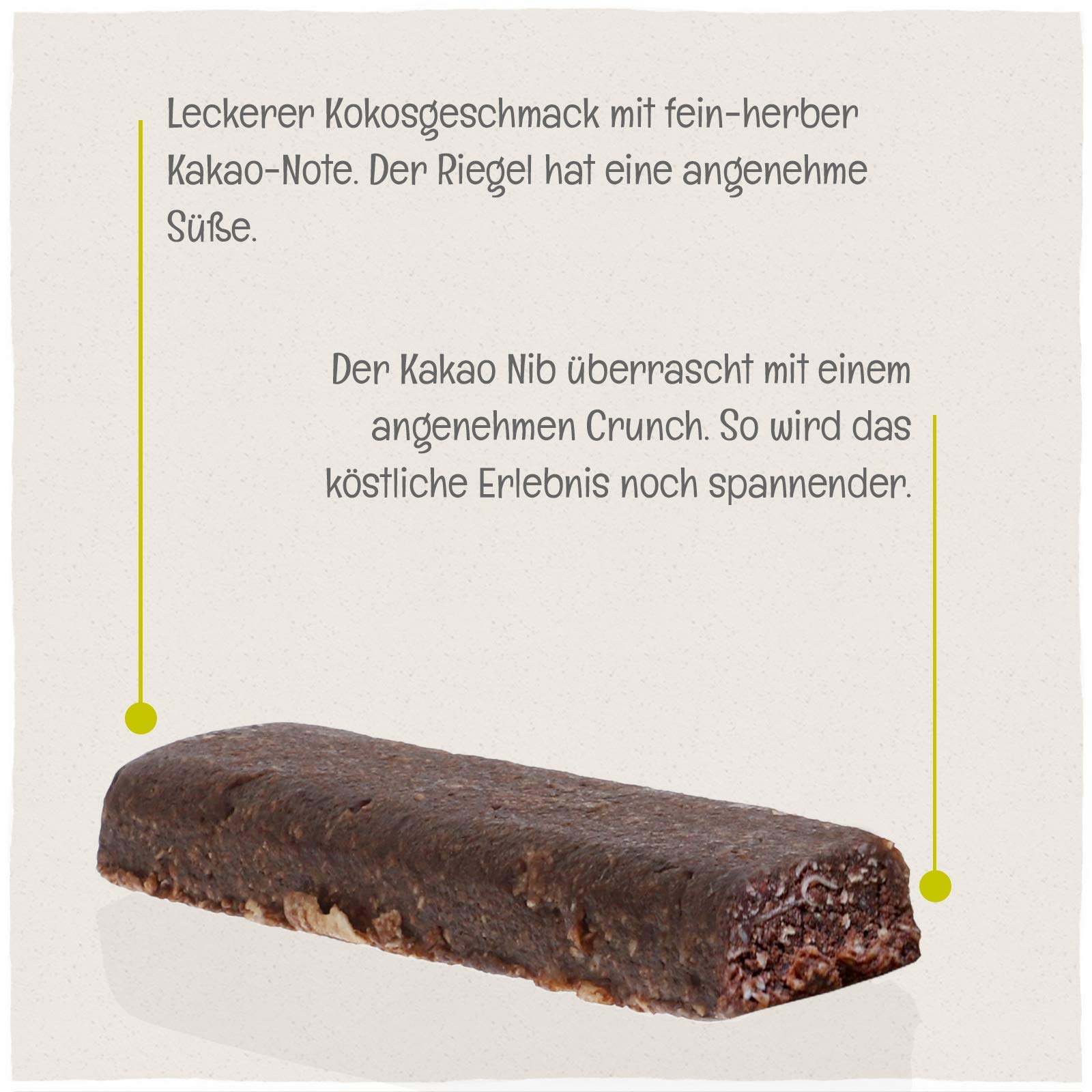 KULAU Organic Coconut Bar CHOCO 24 x 40 g batonik z orzecha kokosowego, kakao i syrop ryżowy, bio, wegański, bezglutenowy