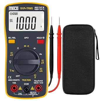 MECO 101P+TRMS Digital Multimeter Pocket Size, AutoRanging, 3 3/4 Digits 4000 Counts Digital Multimeter (Grey 4000 Counts)