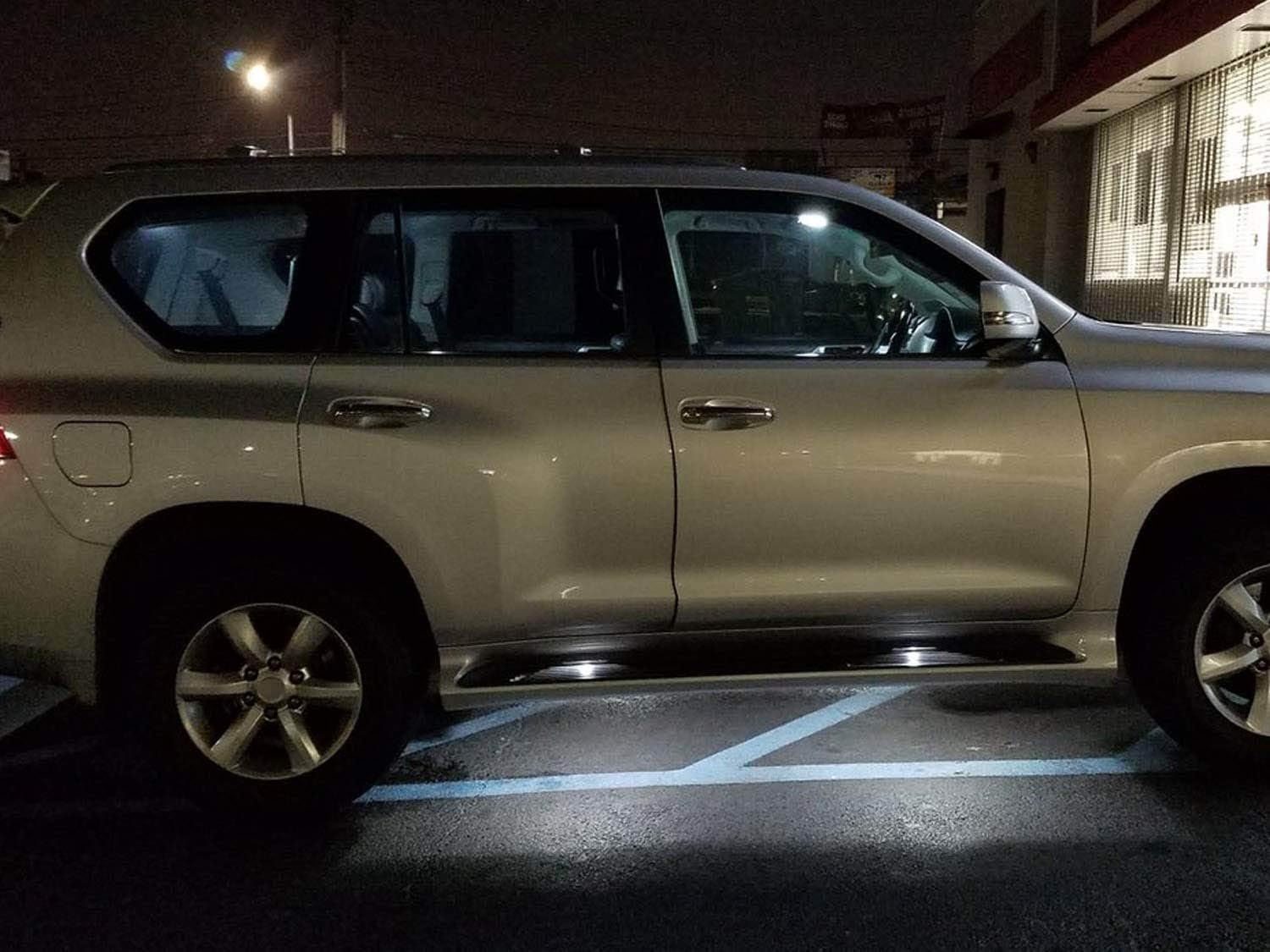 iJDMTOY Super Bright White Running Board Step Courtesy Light Compatible With 2002-up Lexus GX GX470 GX460