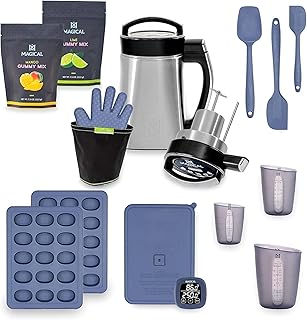 Magical Butter Complete Infusion & Gummy Kit – MB2E Machine, Lime & Mango Mix, DecarBox, 10 mL Silicone Molds, Spatulas & Measuring Cups