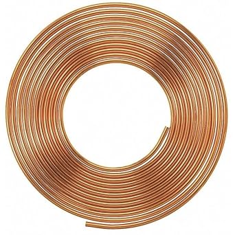 Mueller Industries KS02100 Copper Tubing, Type K, Soft, 1/4" Id x 100