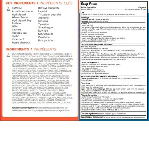 Miniatura 7 de DS Laboratories Revita Shampoo & Spectral.UHP Minoxidil 5% Suero para el crecimiento del cabello - Tratamientos de engrosamiento y regeneración del