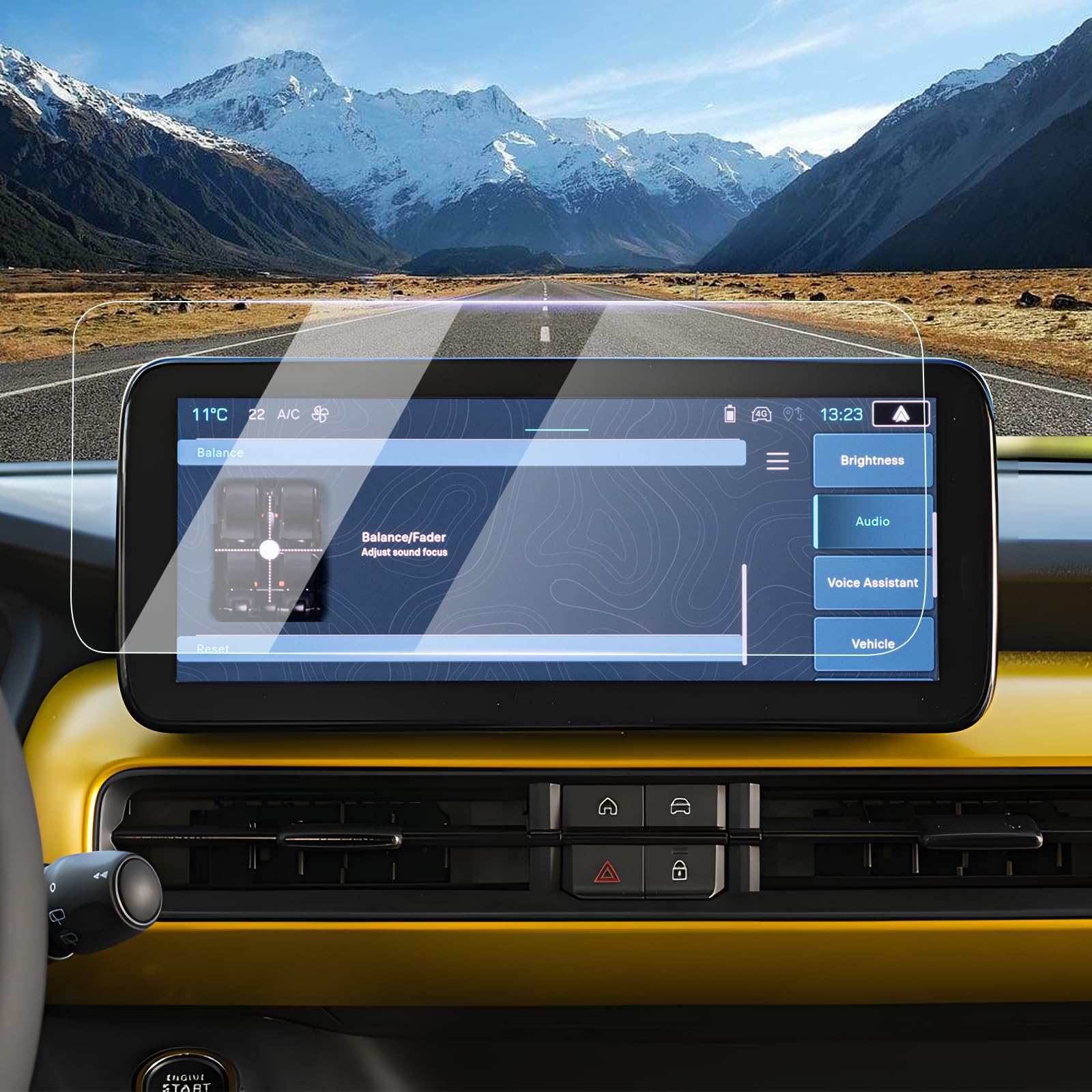 Pellicola Protettiva Per Jeep Avenger 2023-2025 - Schermo Navigazione E Cruscotto, 10.25 Pollici, 4 Pezzi - Foto 6