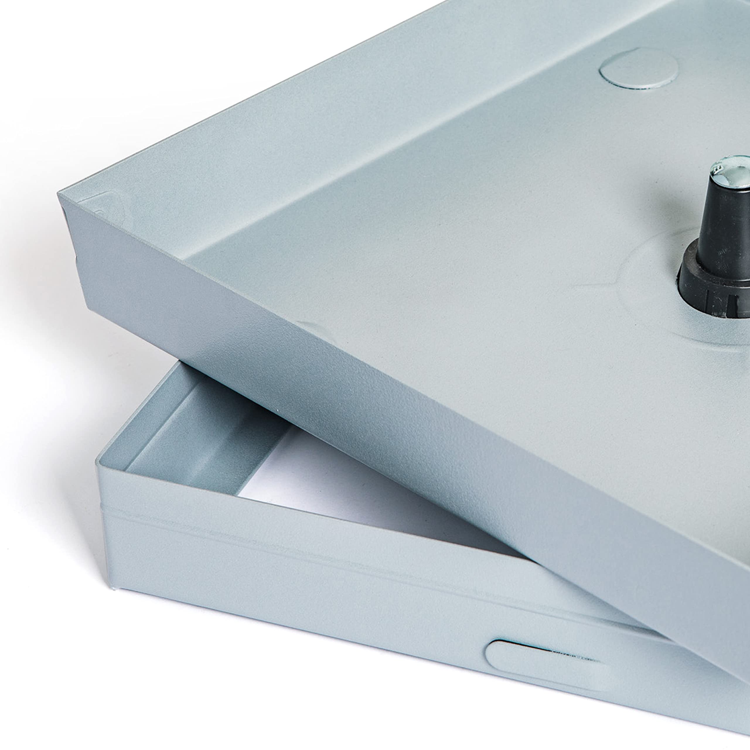 Chiusino da riempimento H50 in Lamiera prezincata spessore 12/10 con portata pedonale completo di telaio e accessori - Lavorazione in Italia - Dimensioni 530 x 530 mm x 50 mm