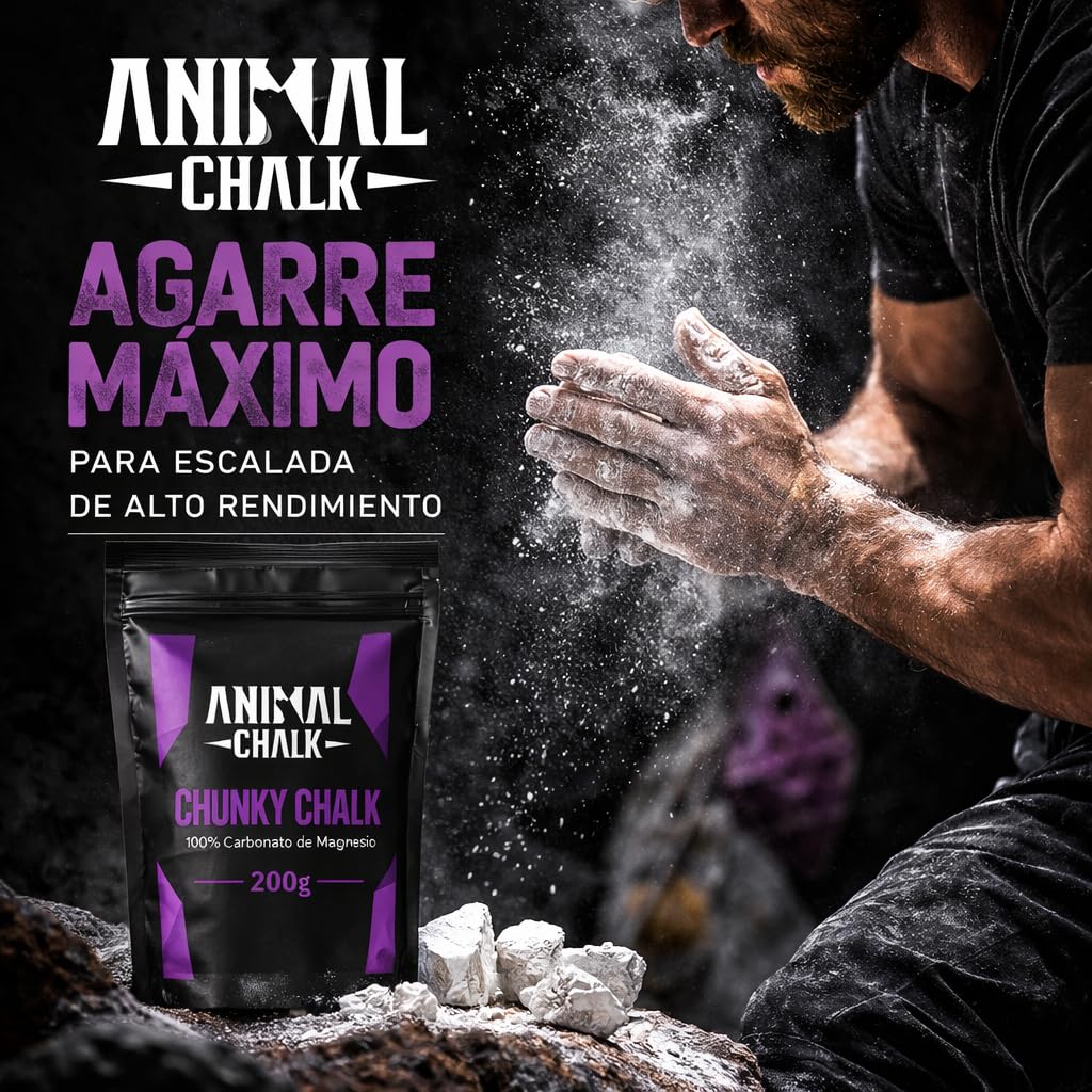 Magnesio Escalada Crossfit Crunchy 200g Carbonato de Magnesio para Agarre