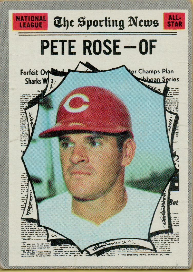 VINTAGE PETE ROSE COLLECTIBLE "THE SPORTING NEWS" BASEBALL CARD - 1970 TOPPS  BASEBALL CARD #458 (CINCINNATI REDS) FREE SHIPPING at Amazon's Sports  Collectibles Store