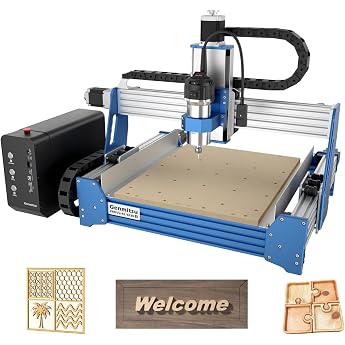 Genmitsu PROVerXL 4030S CNC Milling Machine for Metal, Wood & Acrylic, 3-Axis Desktop Engraving Machine with 710W Spindle & L