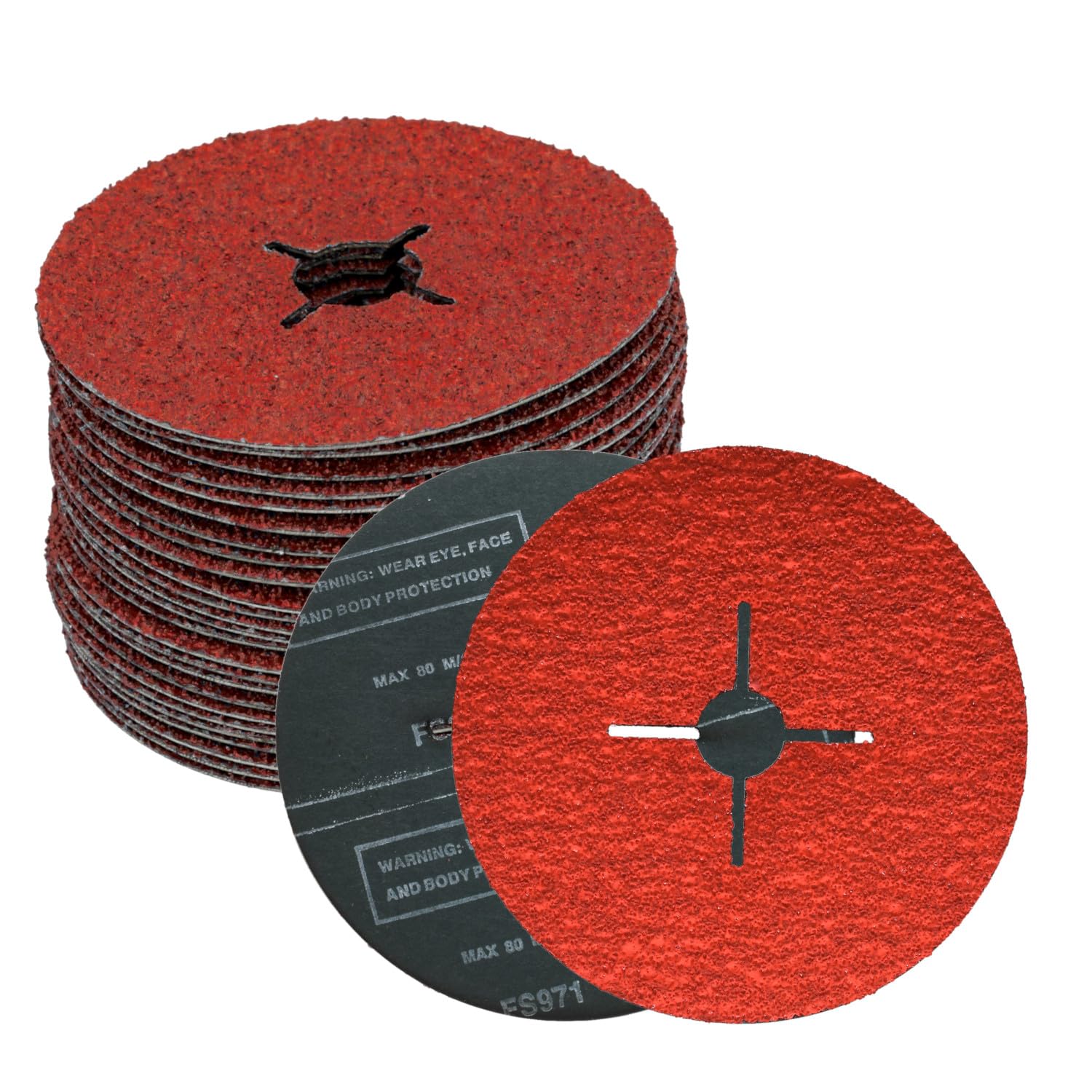 Lot de 25 disques abrasifs fibre céramique 125 mm P40