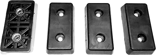 4 parachoques rectangulares de goma medianos – 0.390 pulgadas de alto x 2.022 pulgadas de largo x 1.005 pulgadas de ancho – Fabricado en Estados