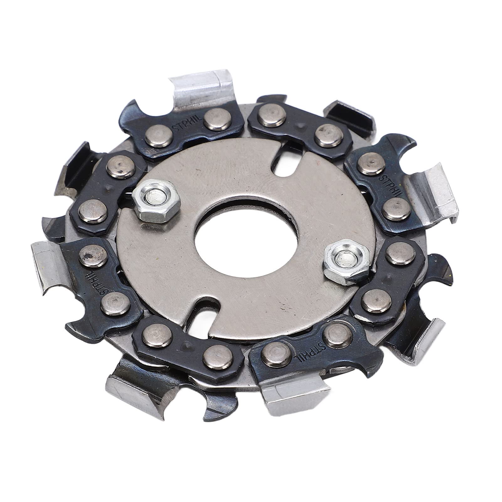 Wood Grinding Disc, 2.5in 8 Teeth Wood Grinder Disc Circular Chain Disc Angle Grinder Saw Blade Tools for Cutting and Shaping Carving, Angle Grinders