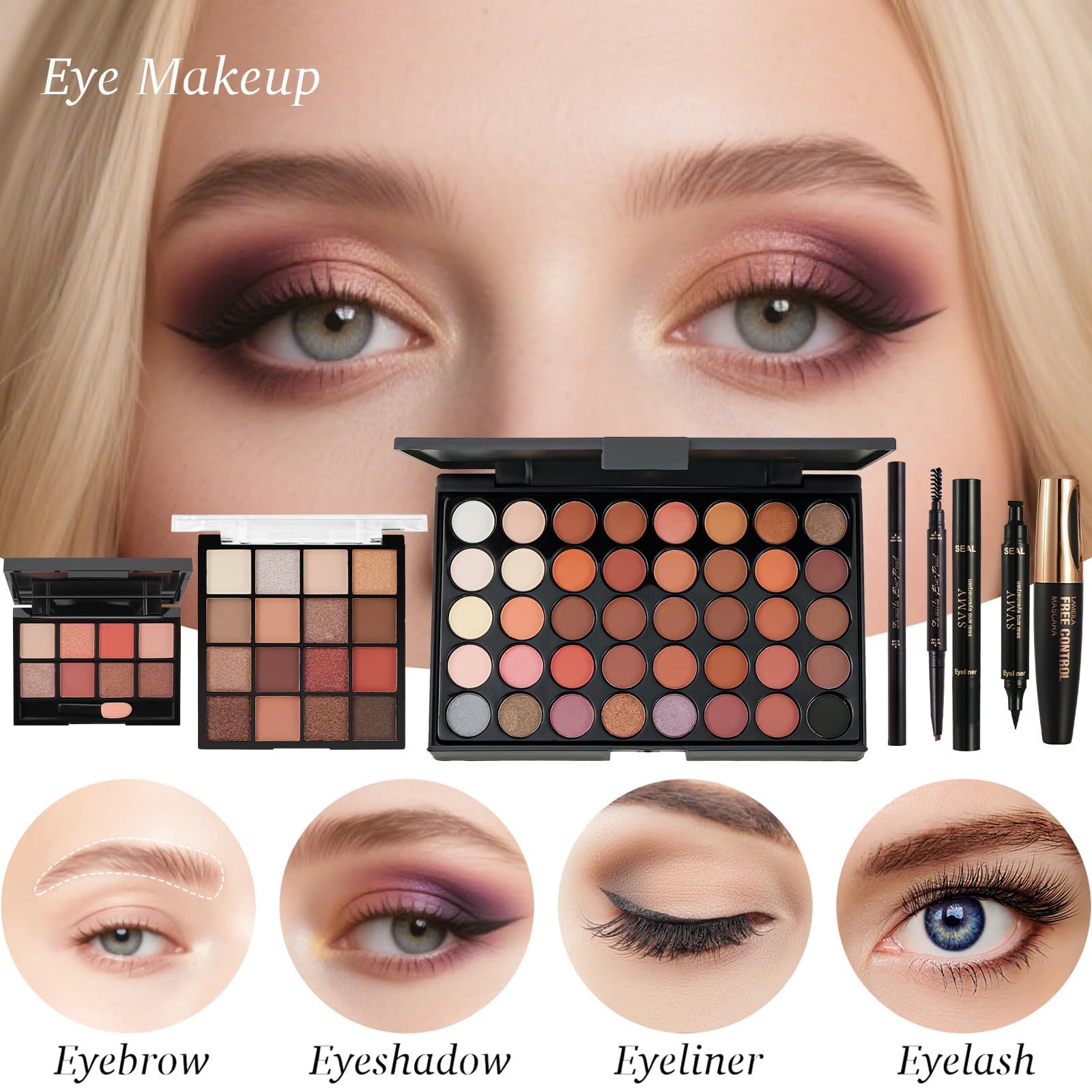 Makeup Kit for Women, Portable All-in-One Beauty Set