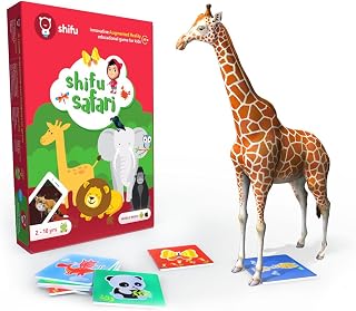 PlayShifu Safari 60 Animal Flashcards for Kids - 4D Educational iOS and Android Augmented Reality Based Fun