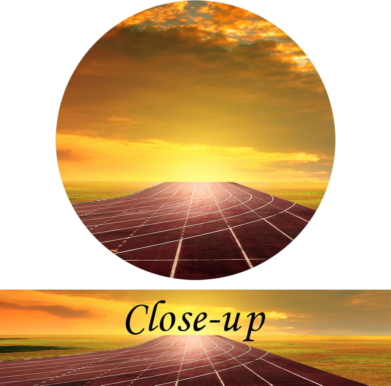 KREATIVE ARTS 3-Piece Canvas Wall Art Set - Running Track Sunrise Scenery, 16x24inch Each, Ready to Hang Canvas Prints for Living Room Home Decor KREATIVE ARTS 3-Piece Canvas Wall Art Set - Running Track Sunrise Scenery, 16x24inch Each, Ready to Hang Canvas Prints for Living Room Home Decor