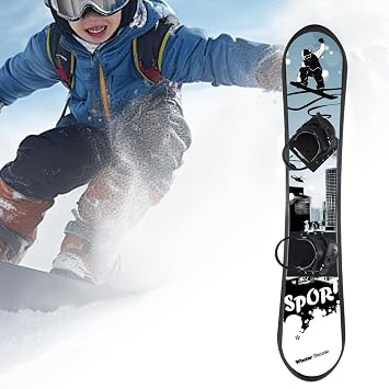 Adjustable Bindings Kids Snowboard 50inch for Skiing Fun