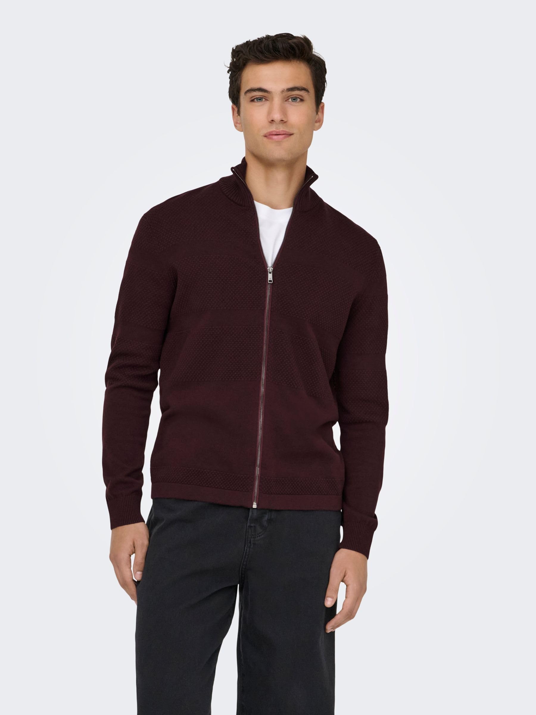 Only & Sons Onsmalik Cardigan Knit Zip 12 Pin para Hombre