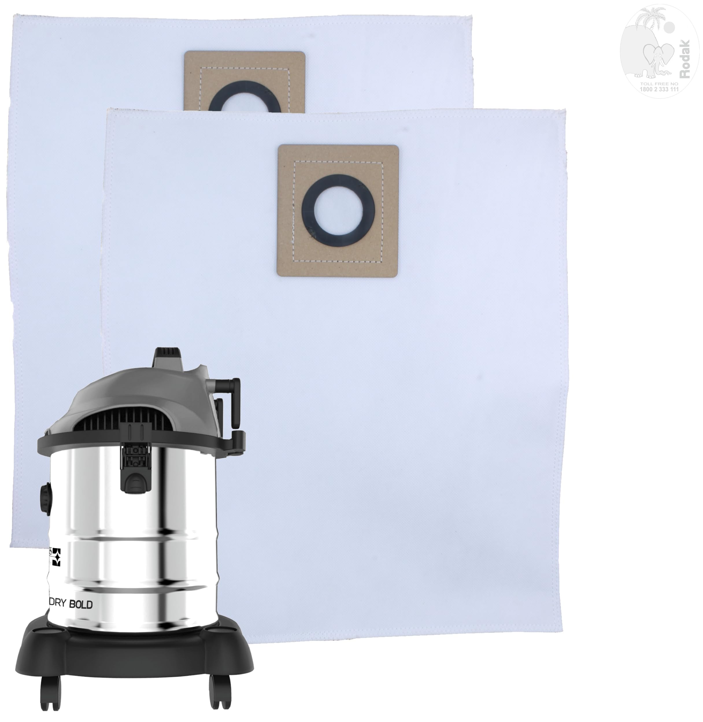 RODAK Set of 2 Dust Bags Compatible with Euroclean Bold, Tear Resistant, 3-Ply Dust Bags Provides an Advanced Filtration on Micro-Level Compared to 2 Ply Paper Filters-image-46