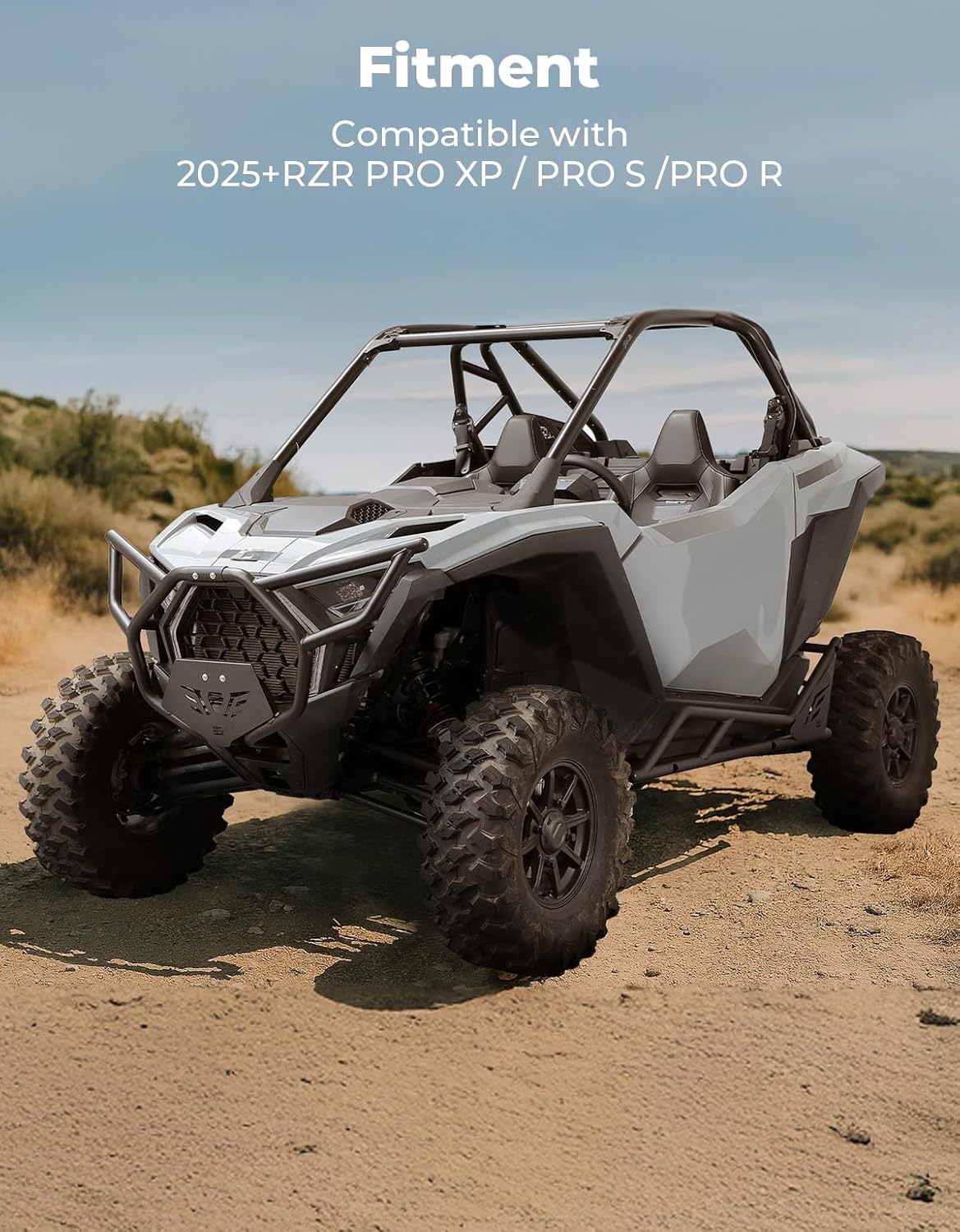 KEMIMOTO Front Bumper Compatible with 2025 2026 RZR PRO XP, Designed for Easy Installation, Improved Visibility, and Rust Resistance. Direct Replacement for #2890388-458,2890388-293