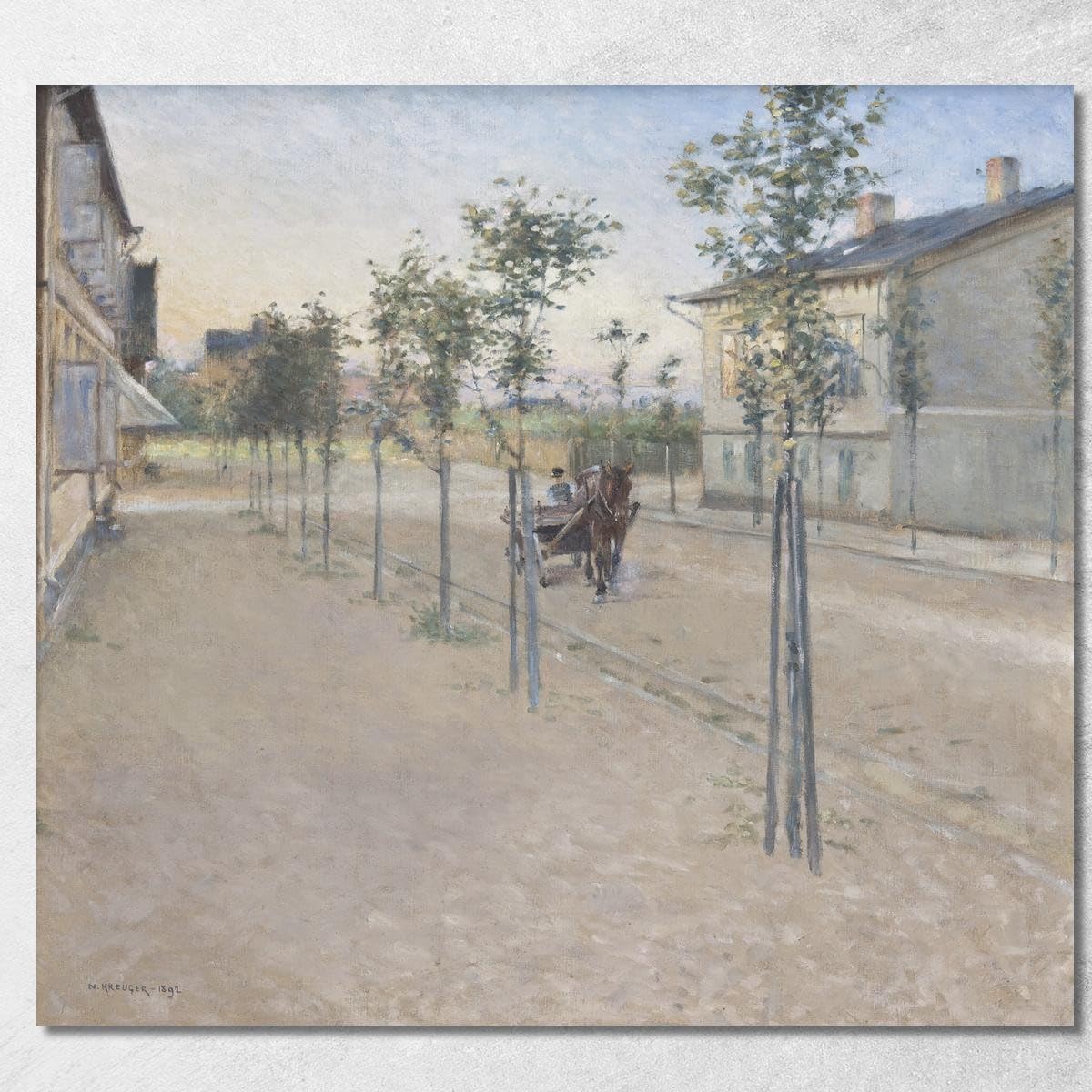 Tableau Nils Kreuger nkr14 Sera A Varberg imprimé sur toile encadré 50x45cm