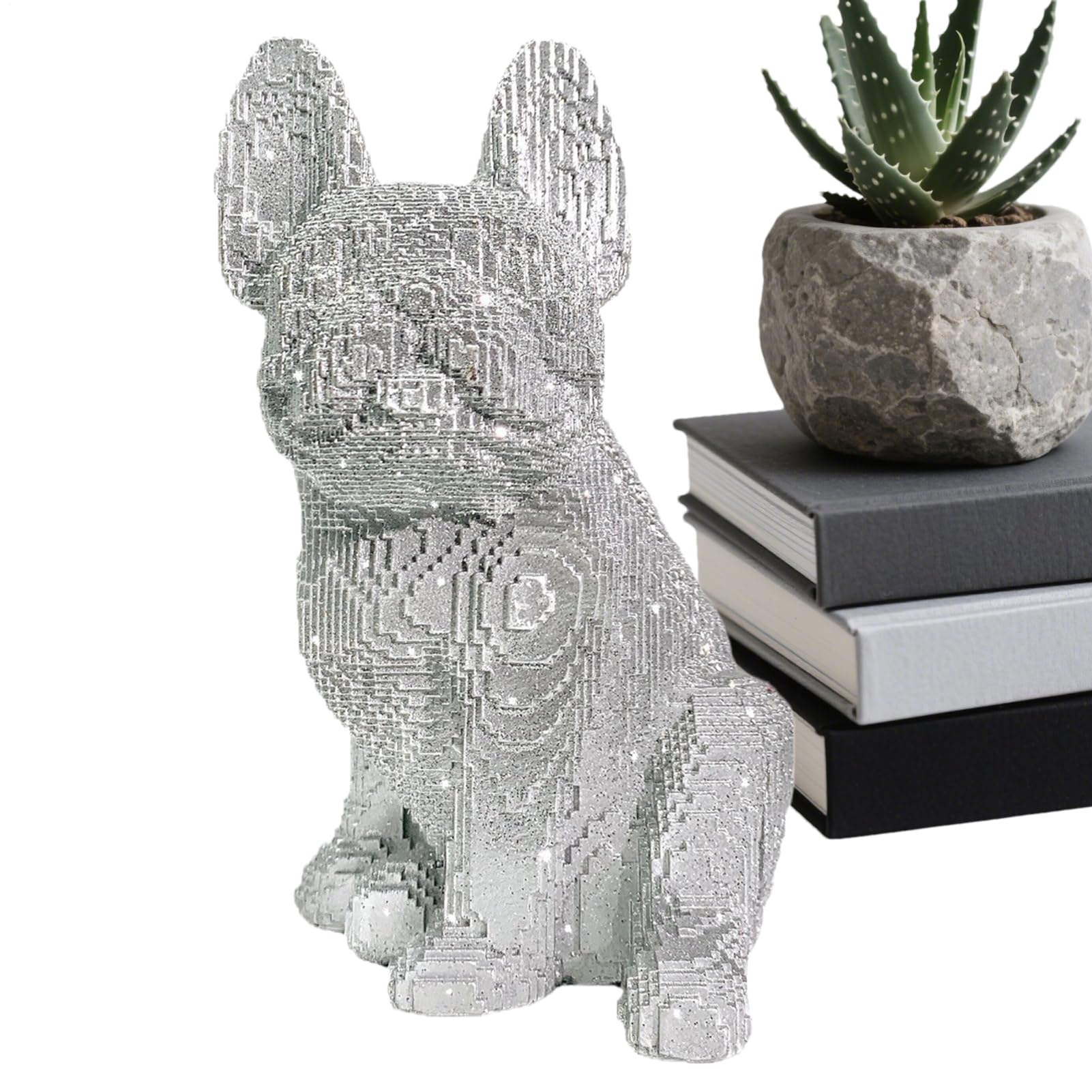 Figurine bulldog français assis, le cadeau idéal pour amoureux des chiens