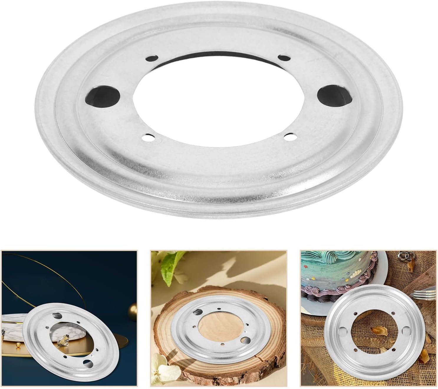Inch Round Iron Bearing Turntable Base for Cabinets
