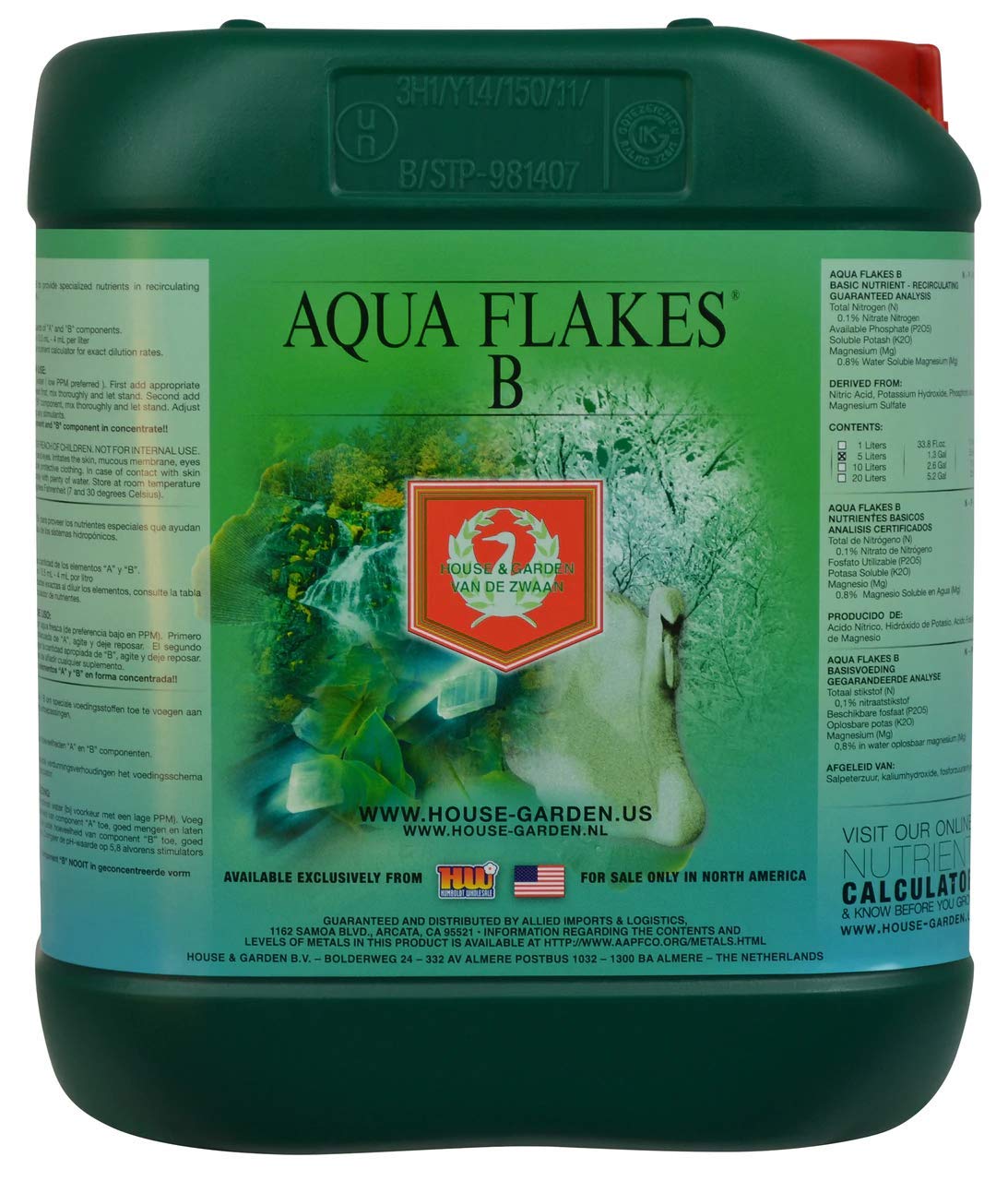 House & Garden Aqua Flakes B 5 Liters