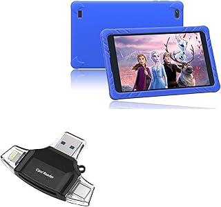 BoxWave Smart Gadget Compatible with SGIN Kids Tablet Android 12 C8 (8 in) - AllReader SD Card Reader, microSD Card Reader SD Compact USB - Jet Black