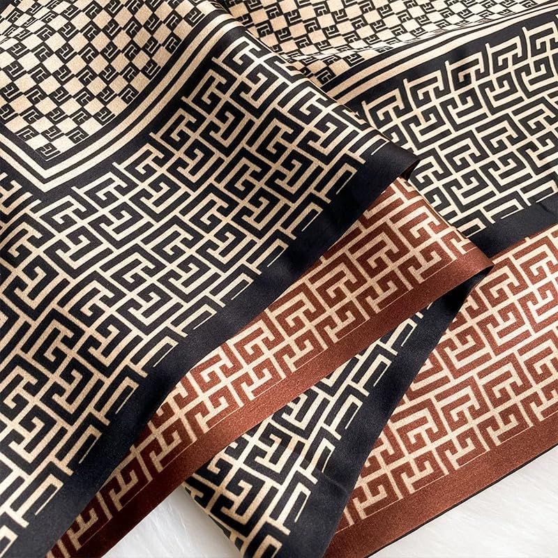 ANDANTINO 100% Silk Scarf for Women 58”*6.3” Long Shawls for Headscarf and Neck- Oblong Hair Wraps with Gift Packed - Image 3