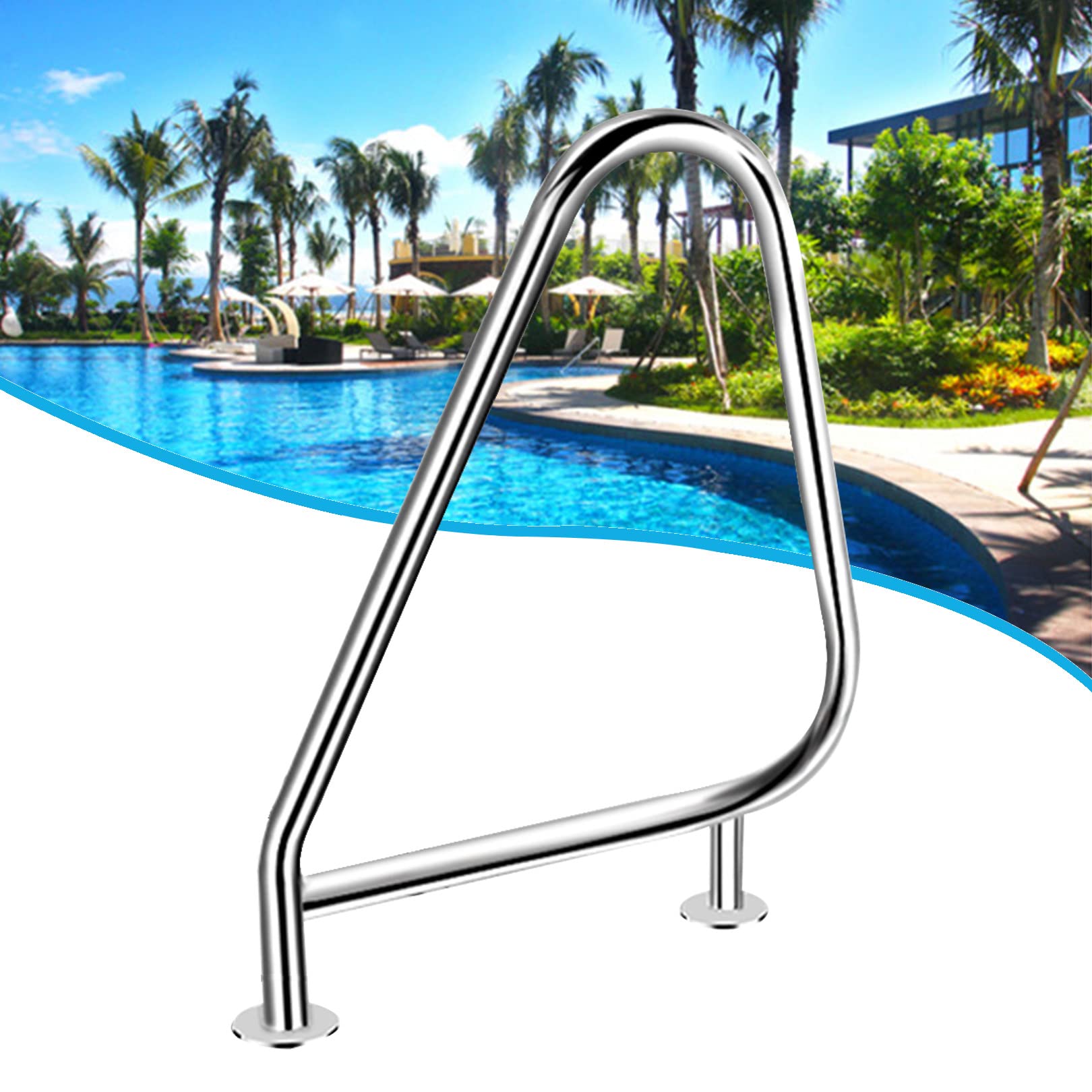 Sdgeryeeg One Color Handrail， Handrails Hand Rail For Underground Swimming Pool Entry
