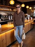 Women's Hoodies Light Sweaters Button Up Long Sleeve Sweatshirt Casual Fall Fashion Clothes Pullover Top with Pockets