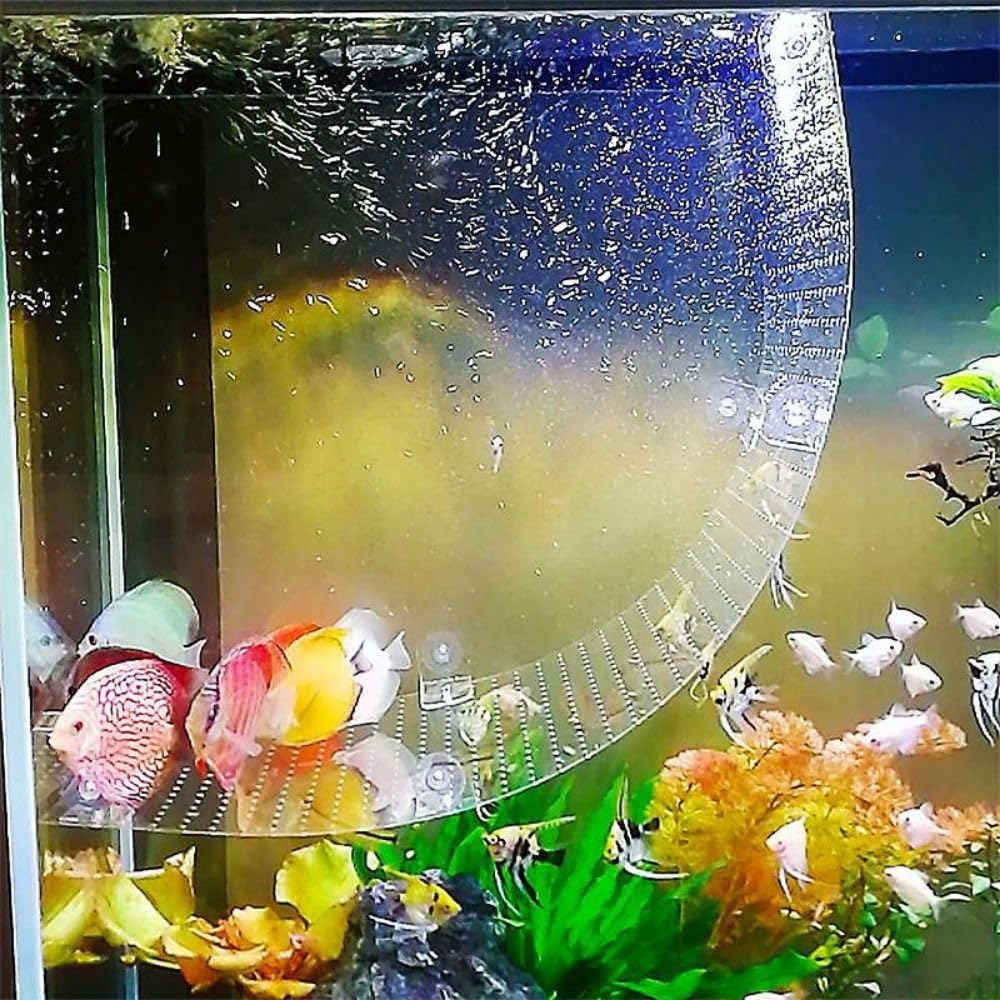 Divisor de caja de cría de peces, divisor transparente de tablero de aislamiento de acuario, agujero de 3 mm, práctico deflector acrílico con ventosa (30 x 40 cm)
