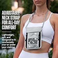 Vista 76 de Venture 4th bolsa de cuello de viaje con traba RFID, gris), V4-01-NP-GR