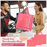 Vista 4 de Teling 200 piezas de bolsas de plástico de agradecimiento al por mayor, bolsas de mercancía para bodas y negocios, 9 x 12 pulg, 12 x 15 pulg, 15 x