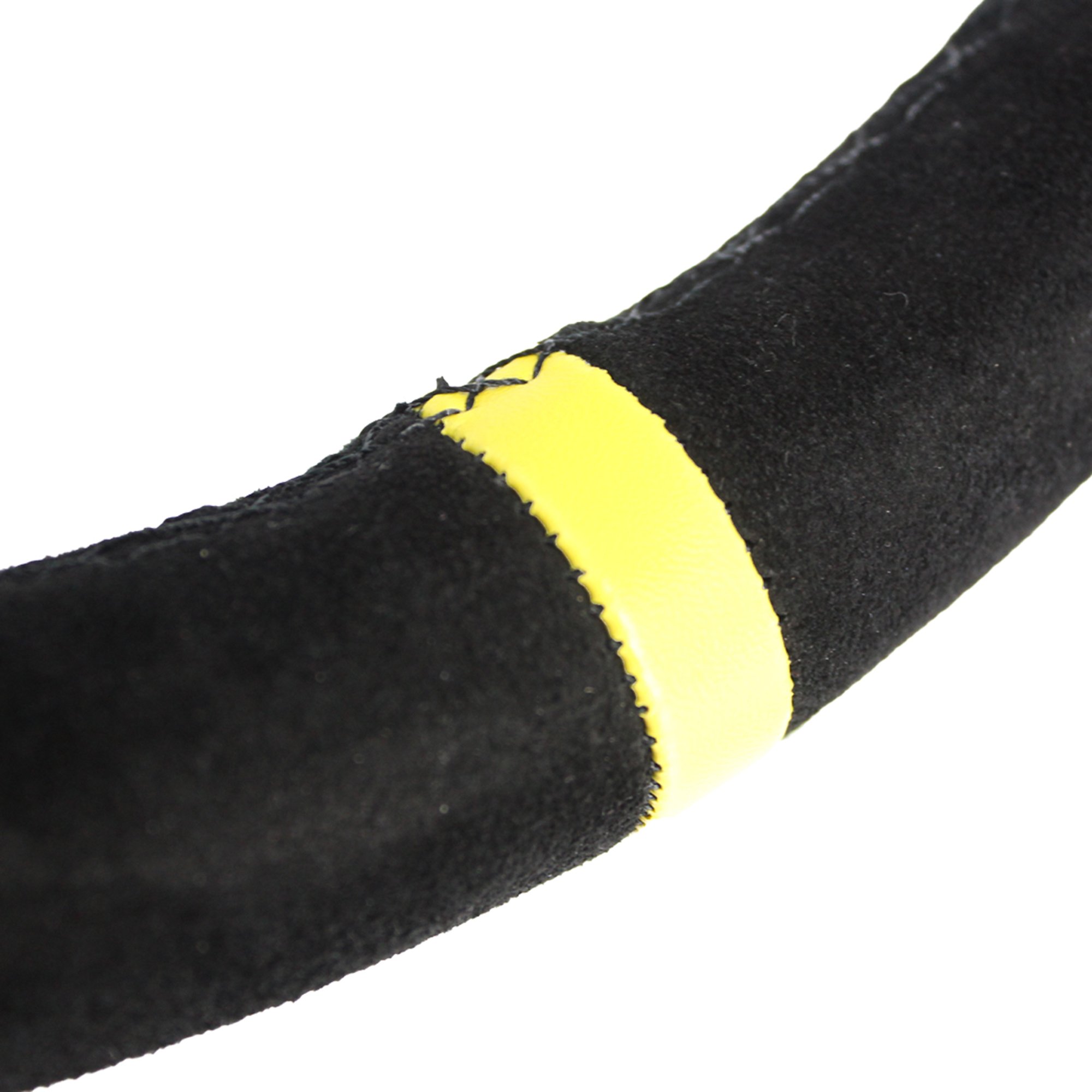 M MODAUTO Volante Deportivo Universal, Desplazado (G001-Piel Vuelta-Negro)