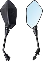 Vista 9 de MAMIKO Espejos Retrovisores Universales de Motocicleta para Perno Roscado M8 M10 Soporte de Espejo Double Take Compatible con Motocicleta Scooter