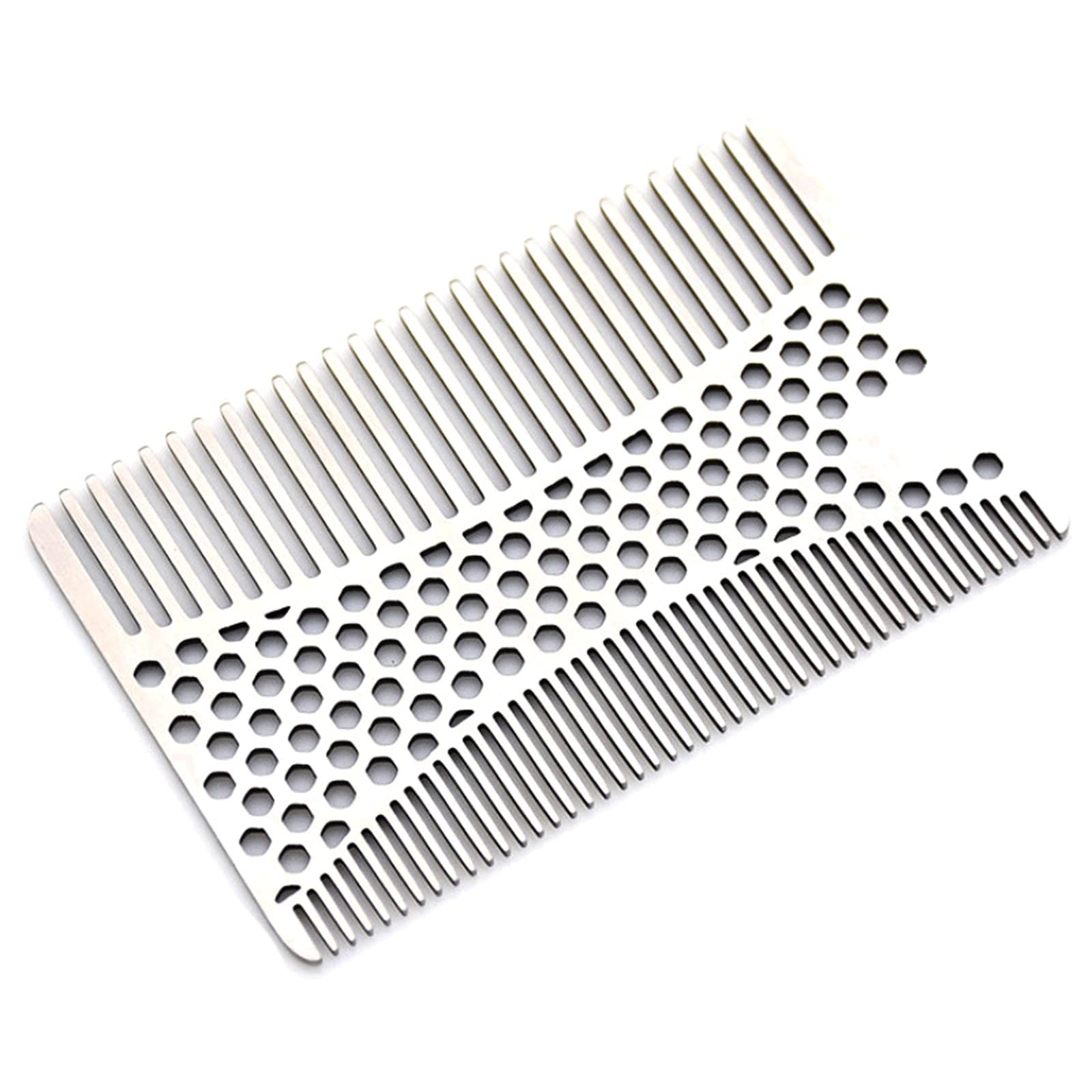 Peine de for barba, peine de for hombre, peine for barba, tamaño de tarjeta de crédito, fácil de llevar, alisador de barba, peine de madera