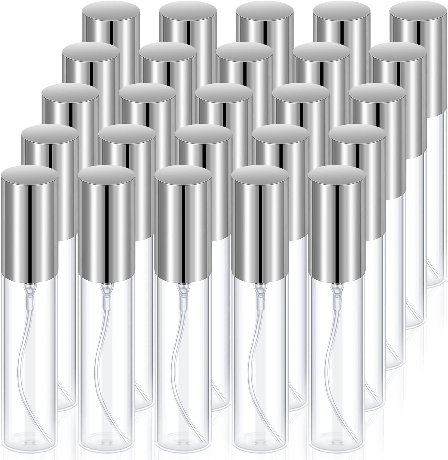 25 Pcs Glass Refillable Perfume Bottles Bulk