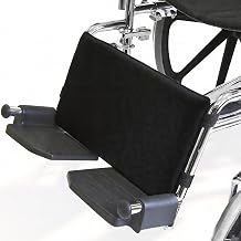 Wheelchair Leg Rest Support - Waterproof PU Cover with Rigid Support Board, Prevents Sagging | Tool-Free 16" Wheelchair Calf Support Pad for Elderly Disabled, Hospital Home Care