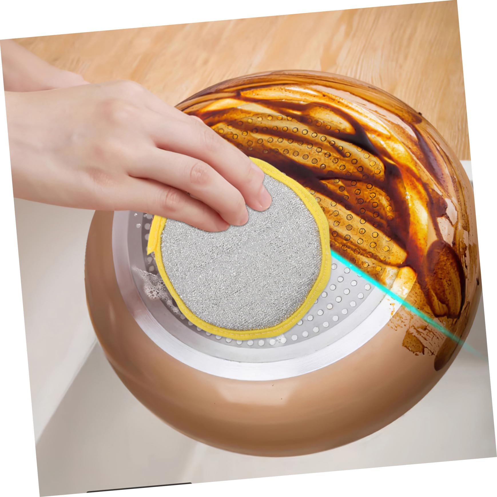Homoyoyo 30 Piezas Esponjas de Limpieza de Cocina Doble Cara Reutilizables Estropajos No Abrasivos para Fregadero Ollas Sartenes y Platos Herramientas de Limpieza