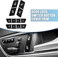 Vista 2 de Adhesivo de bloqueo de puerta con memoria para asiento de automóvil, botón de desbloqueo, ajuste de botón de interruptor para Benz a clase 13-17