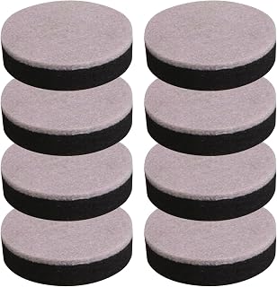 8PCS Self Adhesive Round Bed & Furniture Risers, 2.36 Inch Height Lift Risers, Anti-Scratch Felt Gripper Pads for Table Sofa Couch Chair Legs