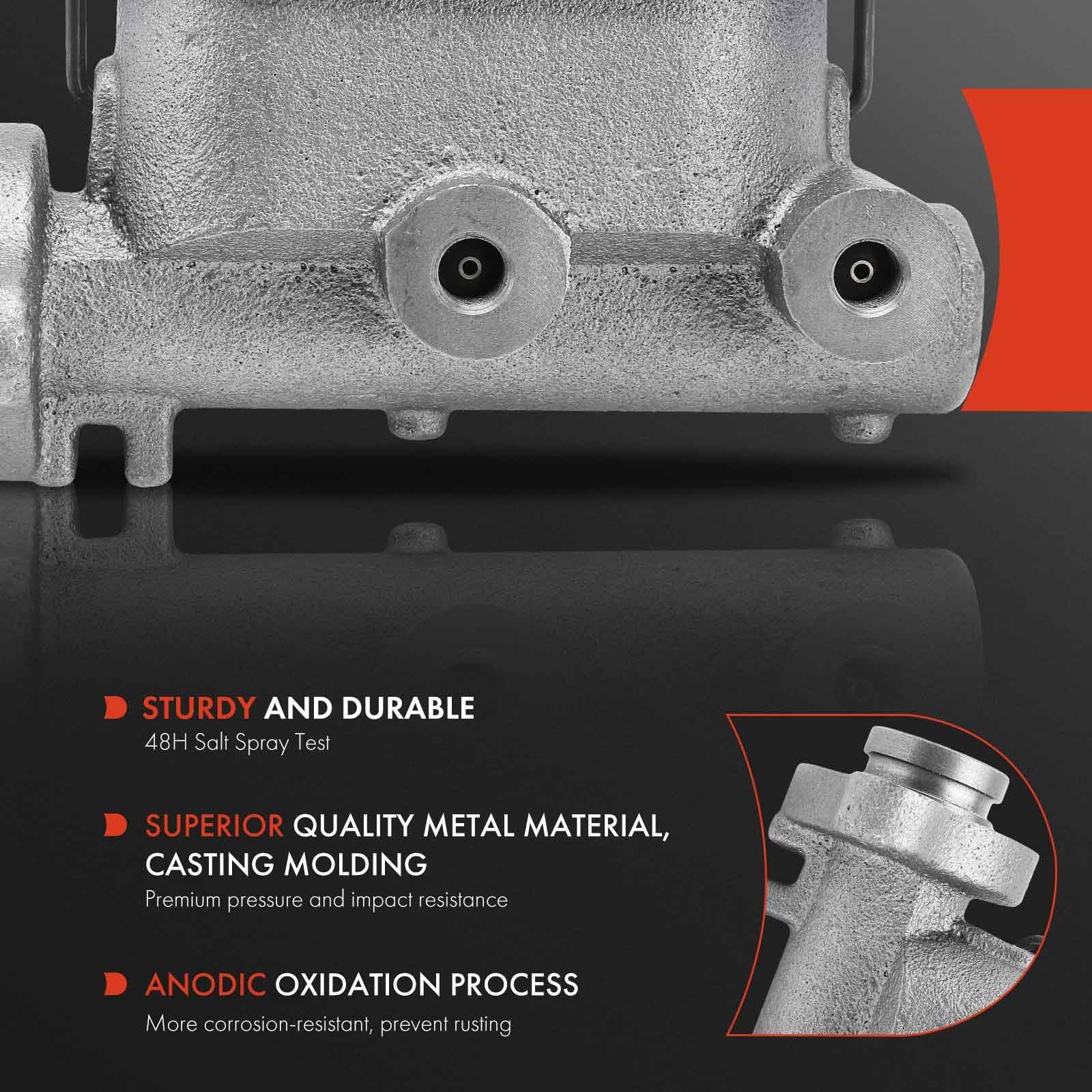 A-Premium Cilindro maestro de freno de repuesto para Cadillac DeVille 1962-1966 Calais Fleetwood con frenos Moraine con frenos de potencia con depósito