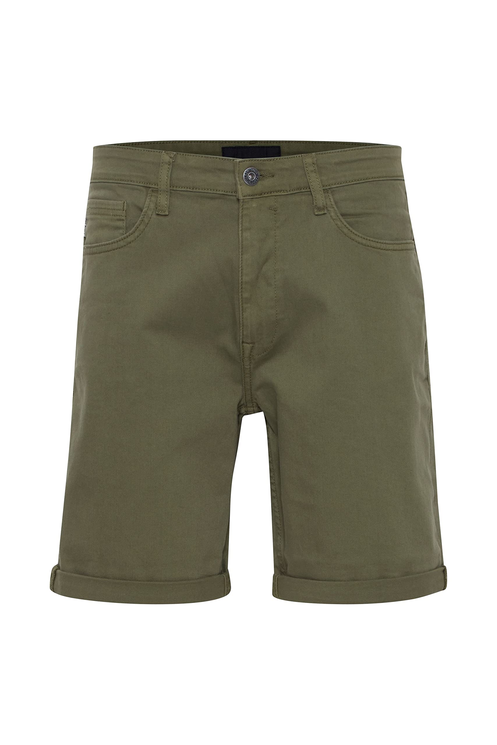 Blend 20715202 Herren Jeans Shorts Kurze Denim Hose 5-Pocket mit Stretch Thunder Relaxed Fit