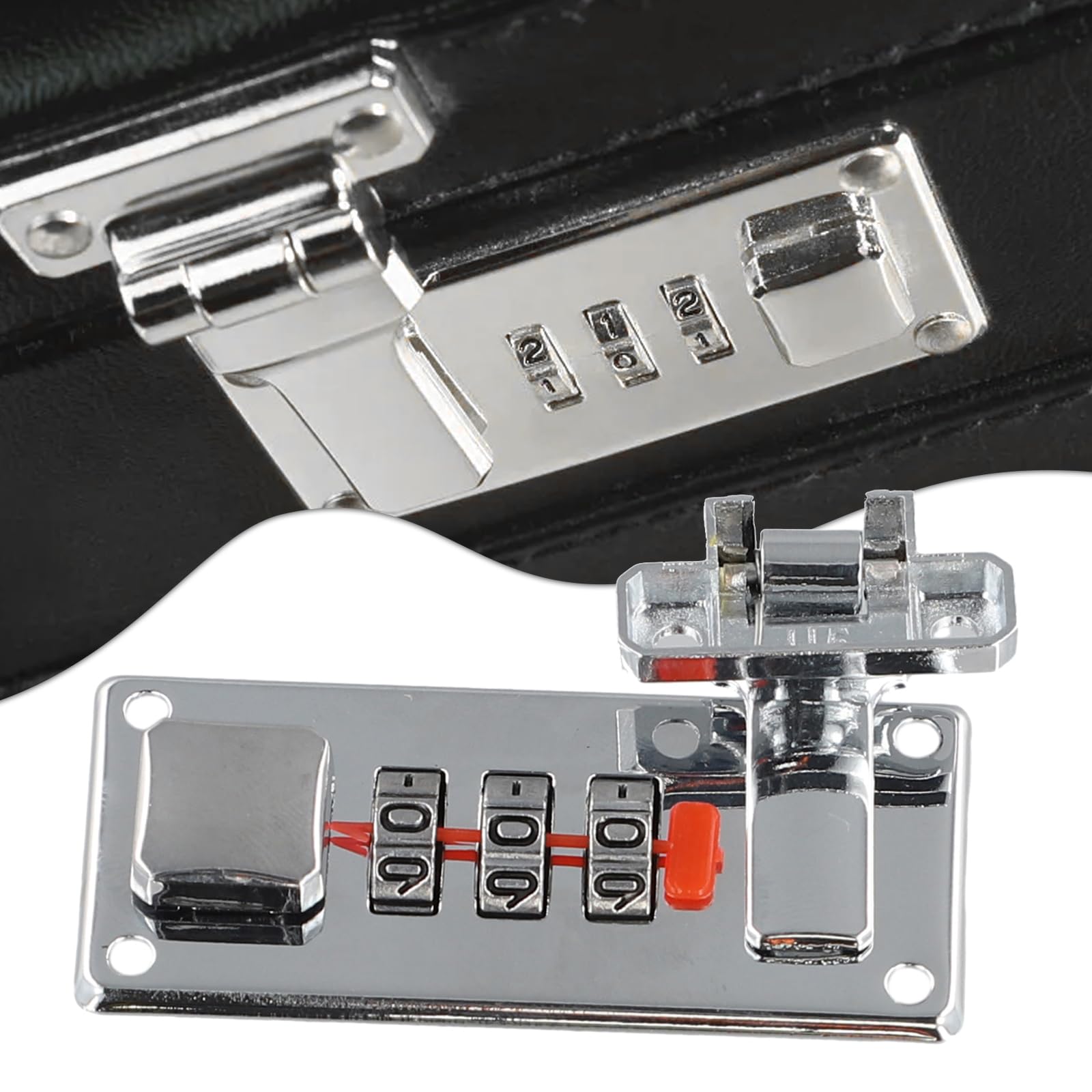 1Set Tool Box Hasp, Luggage Combination Lock, Suitcase Combination Lock - Image 3