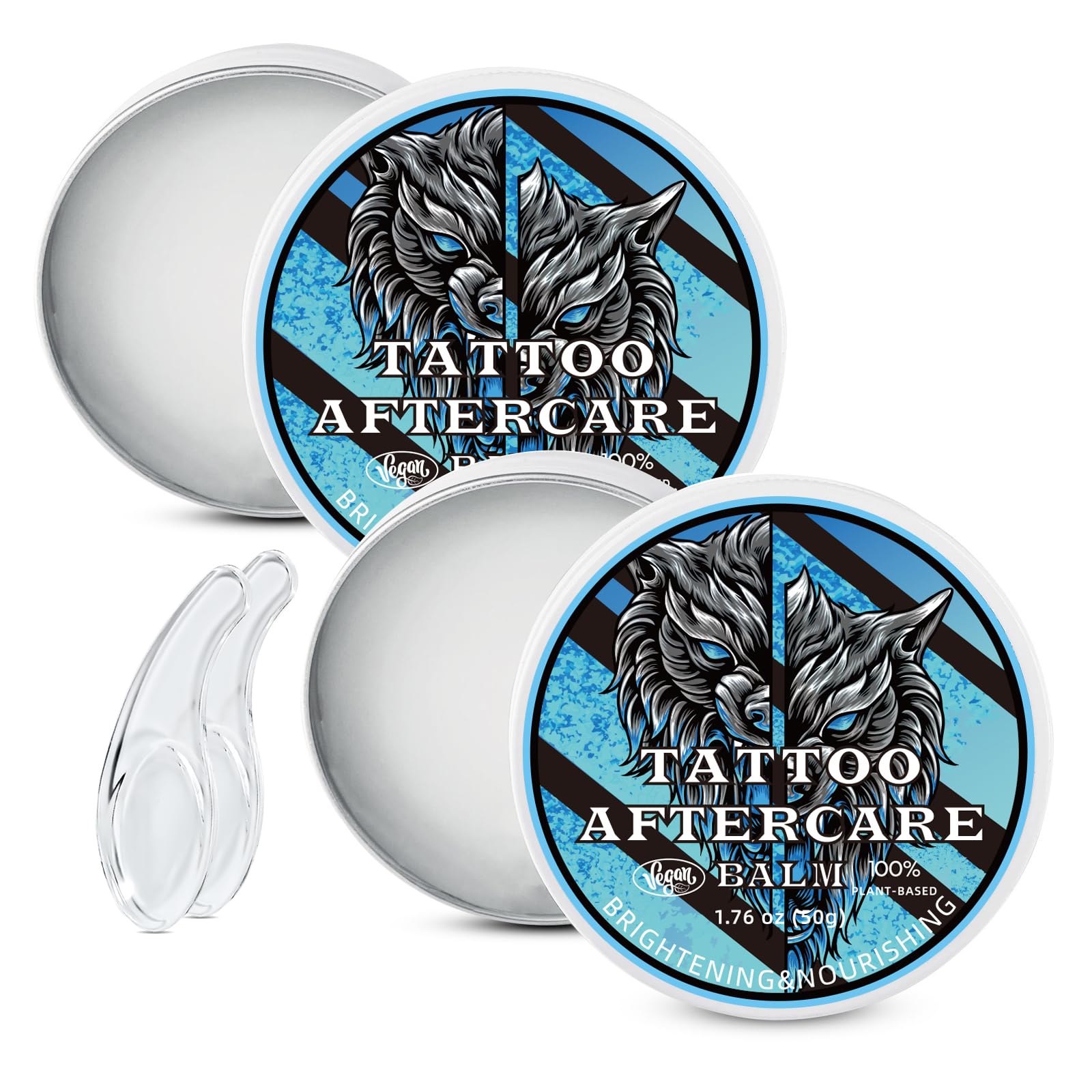 Amazon.com: 2 Packs Tattoo Aftercare Balm, 100% Plant-Based Healing ...
