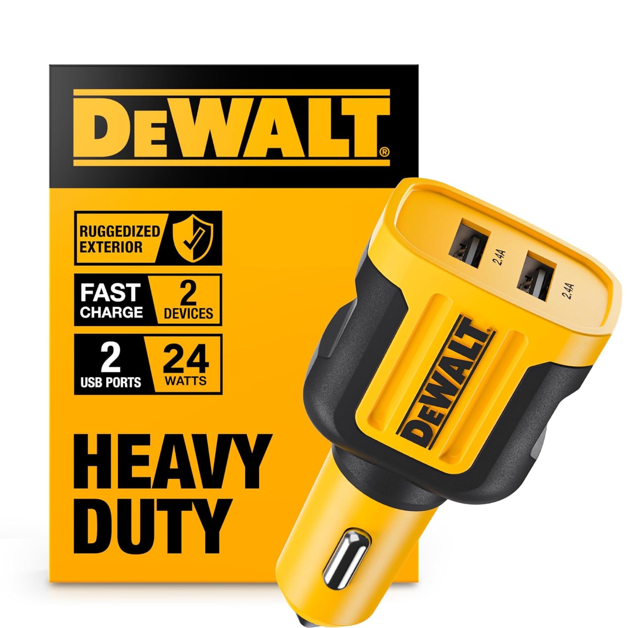 DEWALT Heavy Duty USB Car Charger