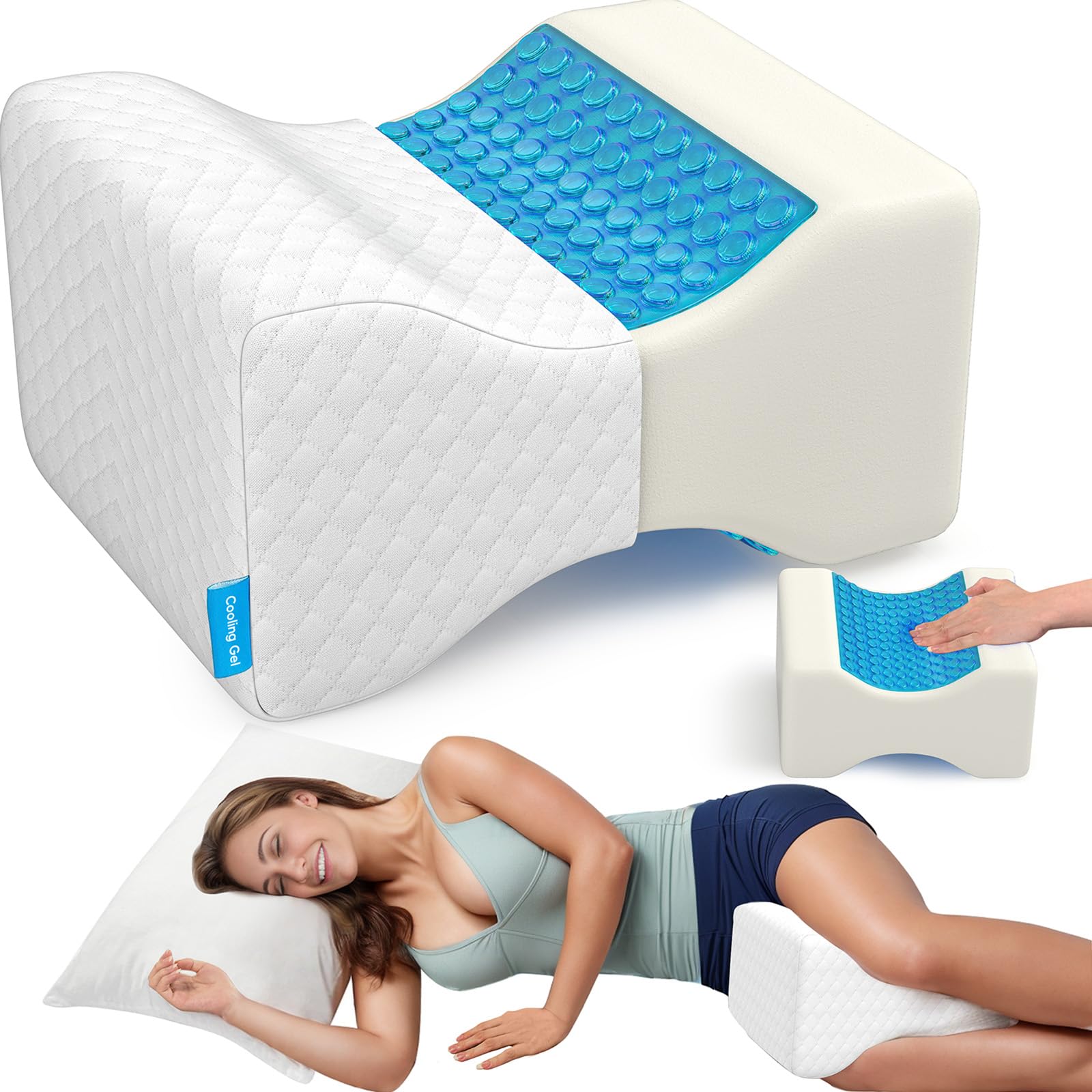 CloudBliss Cooling Gel Knee Pillow
